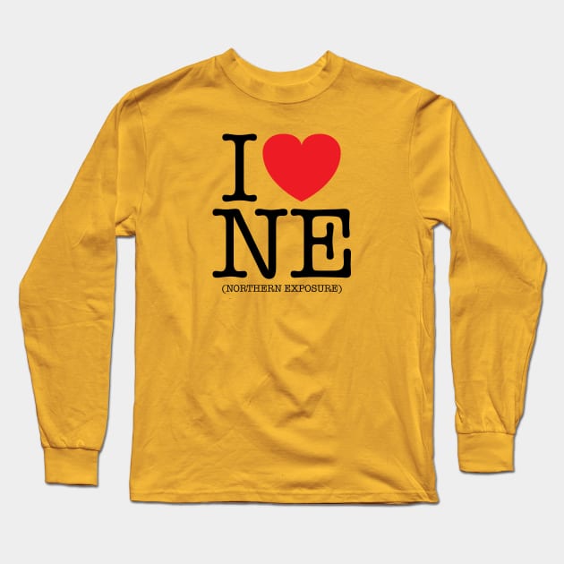 I Heart (Love) Northern Exposure Long Sleeve T-Shirt by MitchLinhardt